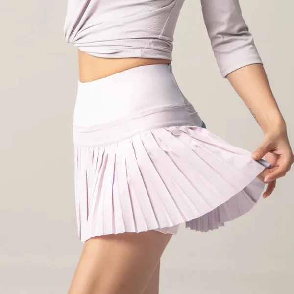 Luluwomen's Golf Pleated Skirt Gym Fitness Yoga Sport Tennis Female Outdoor Jogging Summer Mini Skirt Golf Women Clothing 5