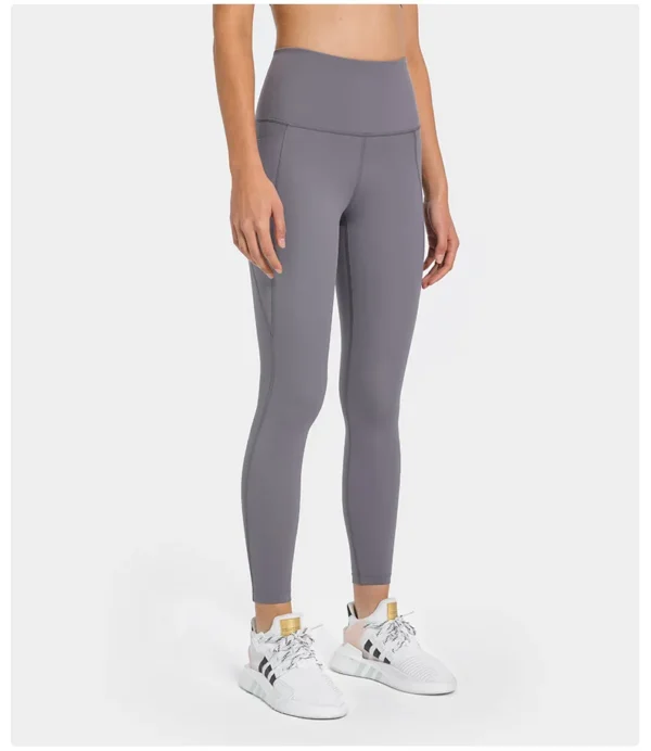 Luluwomen's Pants Gym Leggings Sportswear Yoga Wear Sport Fitness High Waist Outdoor Jogging Workout Pocket Womans Clothing 4