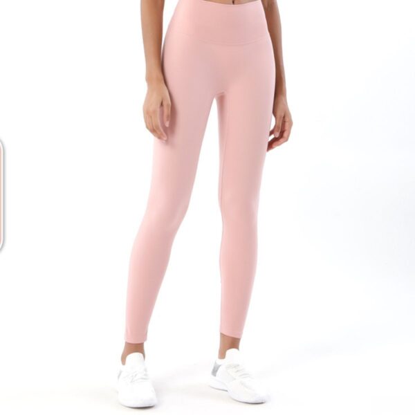 Double-sided nude yoga pants women High waisted peach hip lift exercise pants women