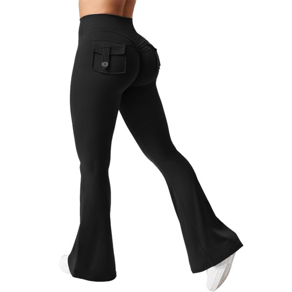 Breathable high waist sports yoga wear pocket tight workwear style yoga pants